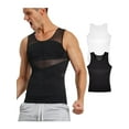 thumbnail image 1 of KIWI RATA Men's Compression Shirt for Body Shaper Slimming Vest Tight Tummy Underwear Tank Top, 1 of 6
