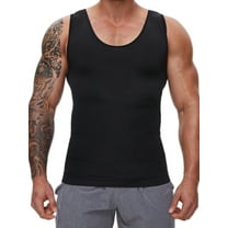KIWI RATA Compression Shirt for Men Slimming Undershirt for Mens Shapewear Body Shaper Sleeveless Tummy Control Tank Top