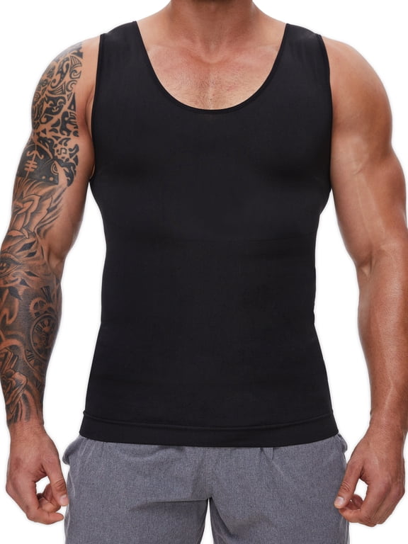 Compression Shirt for Men Slimming Undershirt for Mens Shapewear Body Shaper Sleeveless Tummy Control Tank Top