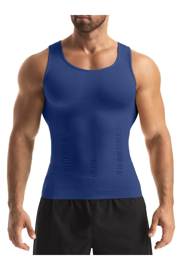 Compression Shirts Men Sleeveless Slimming Undershirts Tummy Control and Body Shaper Tank Top