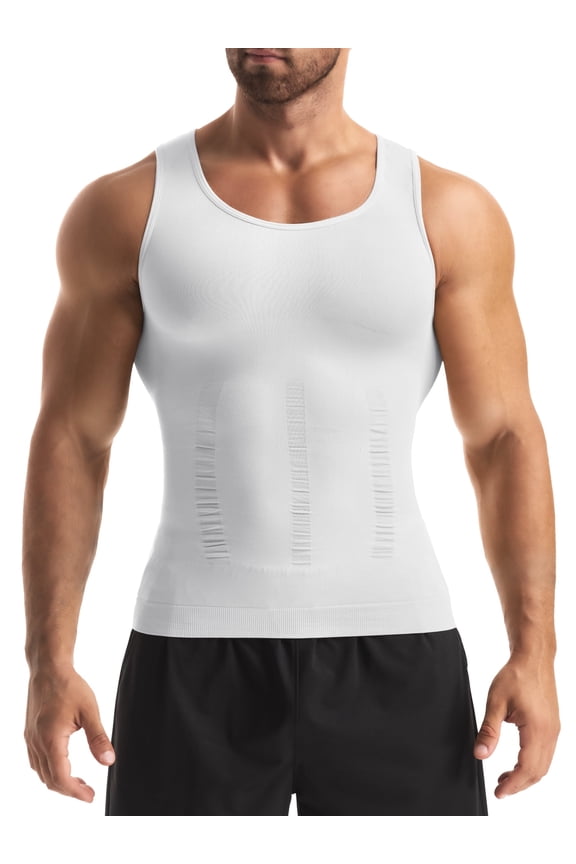 Compression Shirts Men Sleeveless Slimming Undershirts Tummy Control and Body Shaper Tank Top