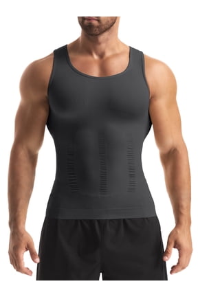 Compression Shirts Men Sleeveless Slimming Undershirts Tummy Control and Body Shaper Tank Top