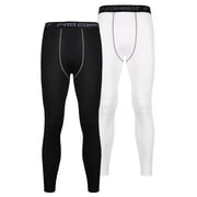 KIWI RATA Mens Compression Pant Athletic Tight Quick Drying Leggings Seamless Base Layer Bottom Sports Pant
