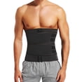 thumbnail image 1 of KIWI RATA Neoprene Sauna Workout Waist Trainer for Men Sweat Trimmer Belt with Double Tummy Control Straps, 1 of 6