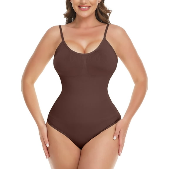 KIWI RATA Shapewear Bodysuit for Women Tummy Control Body Shaper Snatched High Waist Body Suit