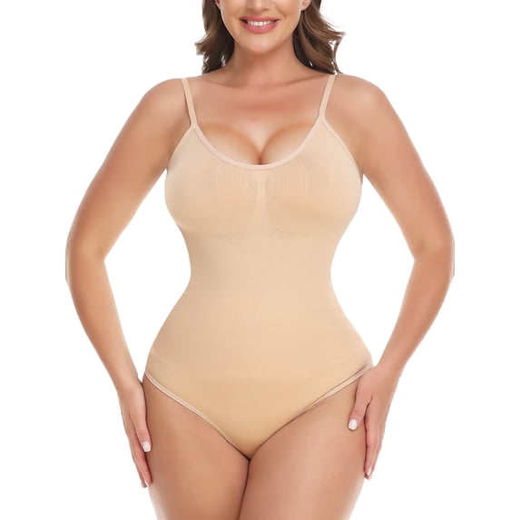 KIWI RATA Shapewear Bodysuit for Women Tummy Control Body Shaper Snatched High Waist Body Suit