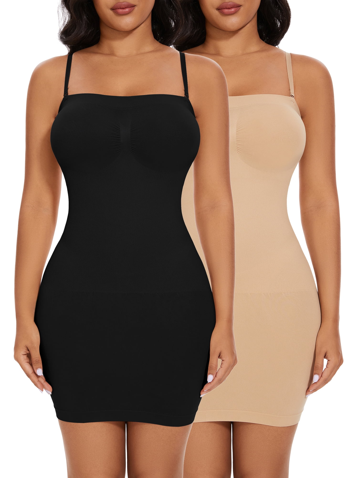 KIWI RATA Shapewear Slip for Women Tummy Control Slips Strapless Body