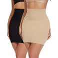 thumbnail image 1 of KIWI RATA Shapewear Slips for Women Tummy Control High Waisted Half Body Shaper Dress Built in Thong Shaping Skirt, 1 of 6