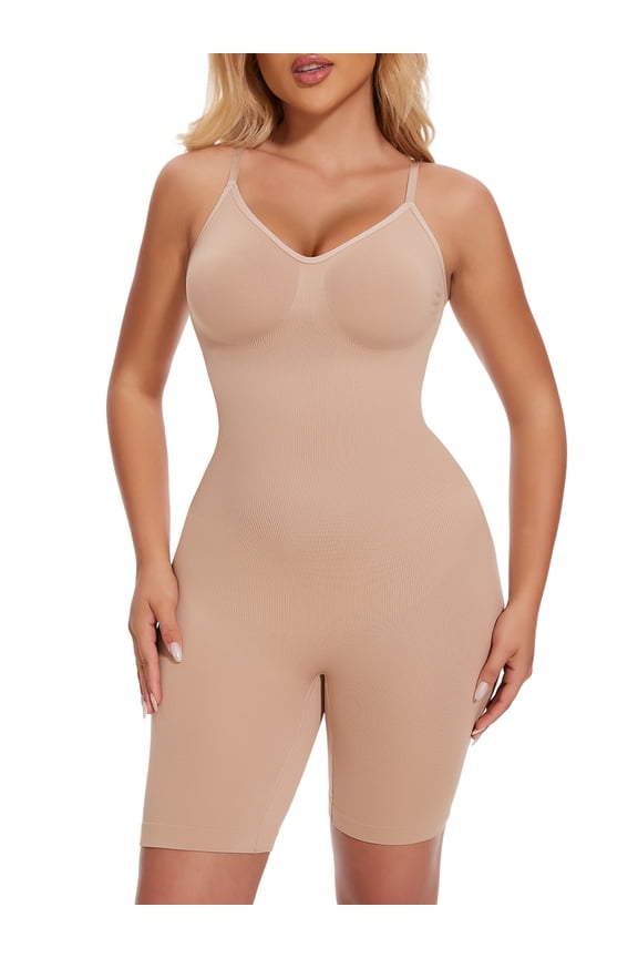 Shapewear for Women Tummy Control Bodysuit Seamless Adjustable Straps Body Shaper