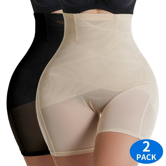 COMFREE Shapewear for Women Tummy Control, High Waisted Body Shaper Shorts Butt Lifting Panties Thigh Slimmer Shapewear Girdle