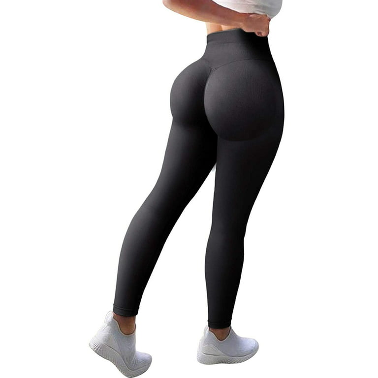 KIWI RATA Women High Waist Leggings Tummy Control Yoga Pants Butt