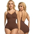 thumbnail image 1 of KIWI RATA Women's Plus Size Low Back Shapewear Bodysuit for Women Tummy Control Body Shaper Spaghetti Strap Camisole, 1 of 6