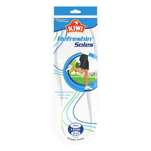 KIWI Refreshin' Soles Men Sizes 7-12, 1 pair