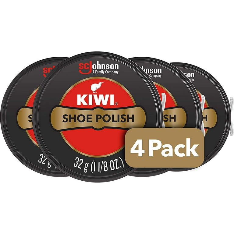 KIWI Shoe Polish Black 4.5 Ounce Pack of 4 Walmart