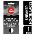 thumbnail image 1 of KIWI Sneaker No-Tie Shoe Laces, Black N' White (1 pair), 1 of 16