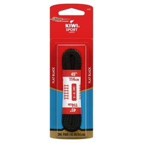 KIWI Sport Flat Laces, Black, 45", 1 pair