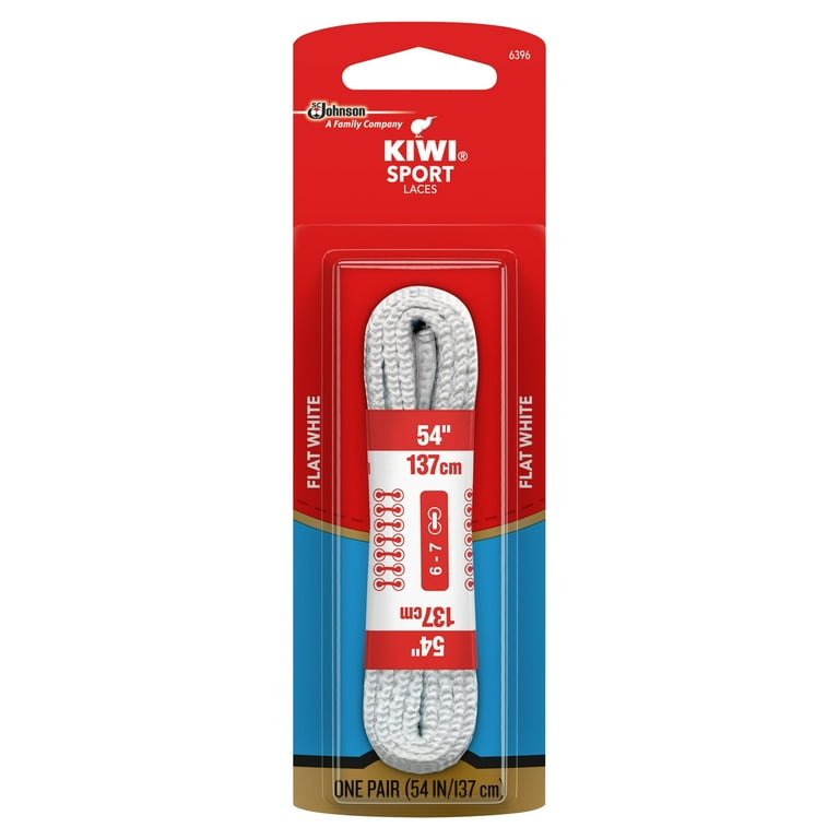 KIWI Sport Flat Laces, White, 54'', pair - Main Image