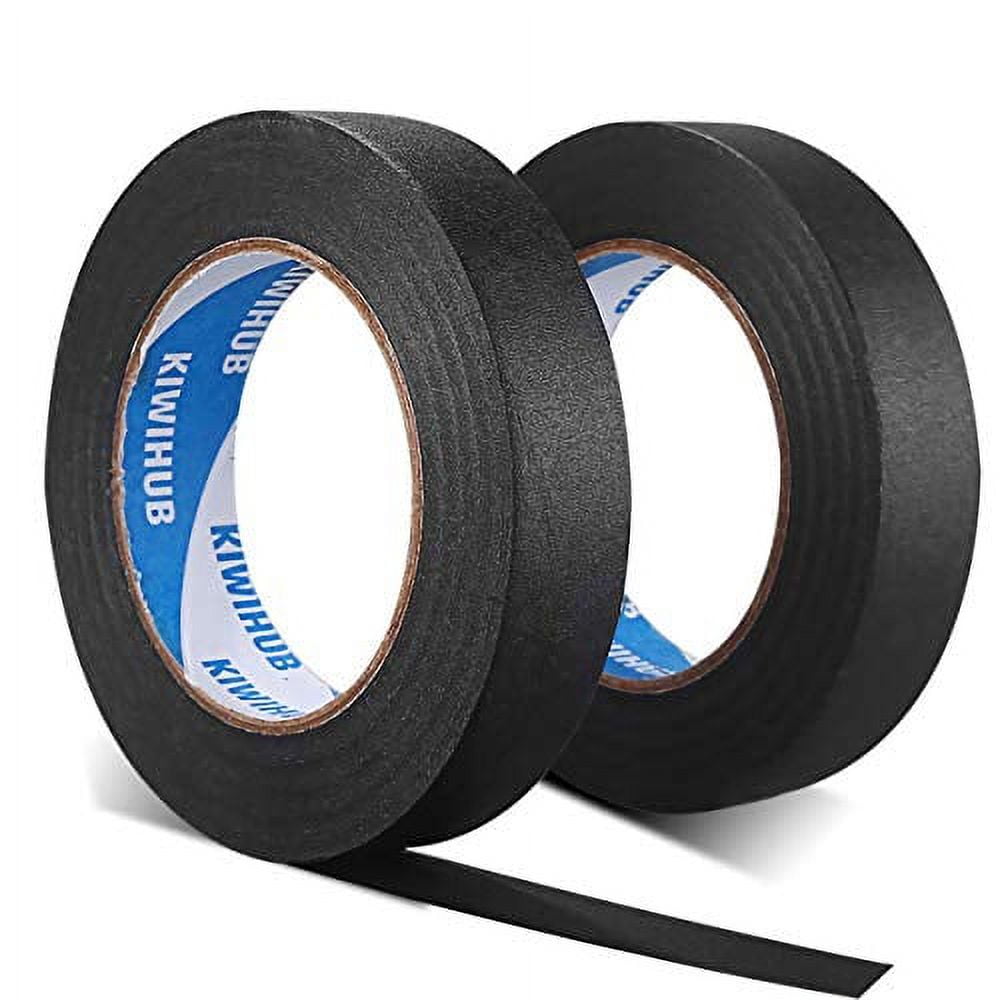 KIWIHUB Black Painters Tape,1 inch x 60 Yards - Medium Adhesive Masking  Tape for Painting,Labeling,DIY Crafting,Decoration and School Projects:  : Tools & Home Improvement