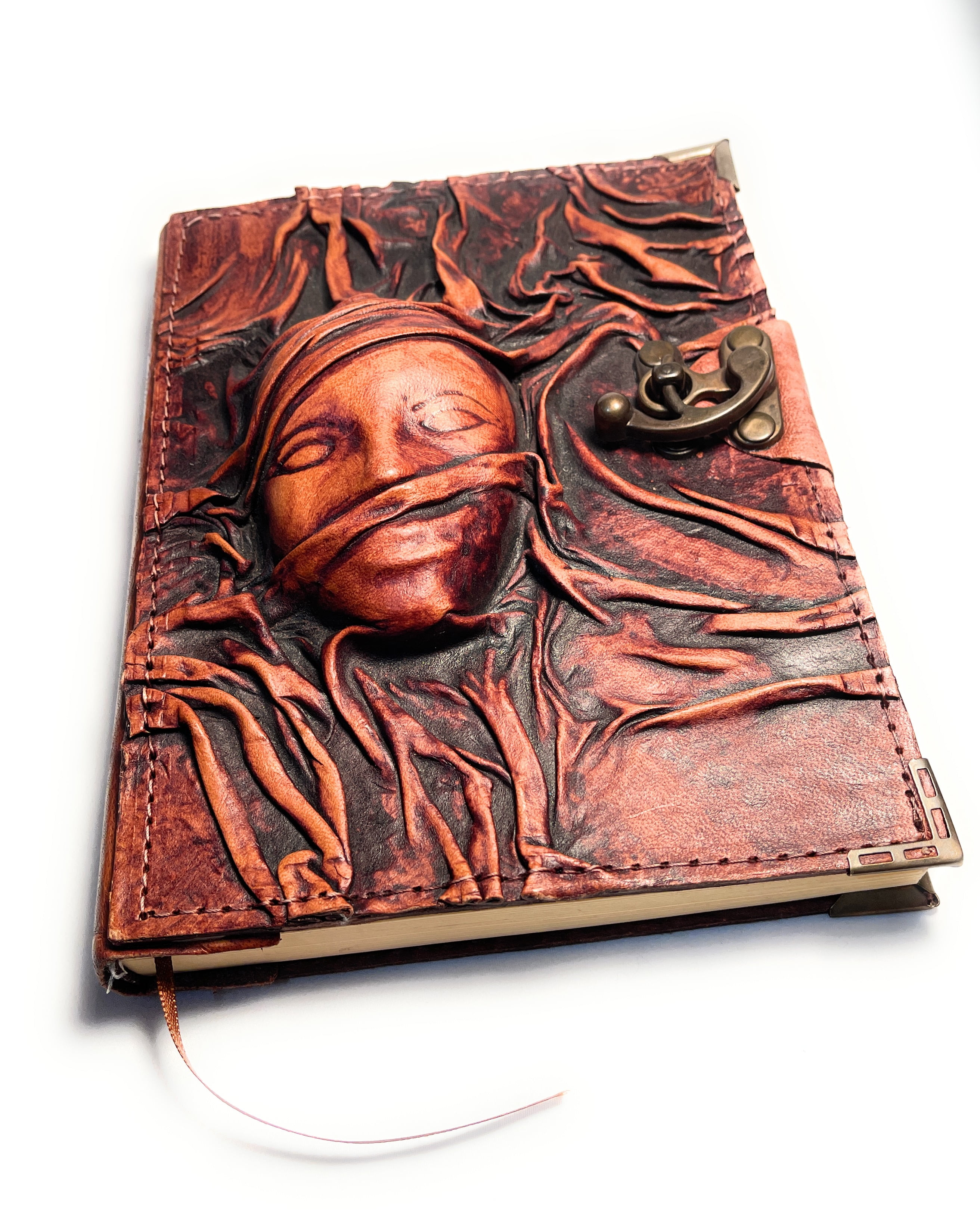 KIYMET Handmade Genuine Leather Standard Journals, 7 in x 9 in, 1 Count