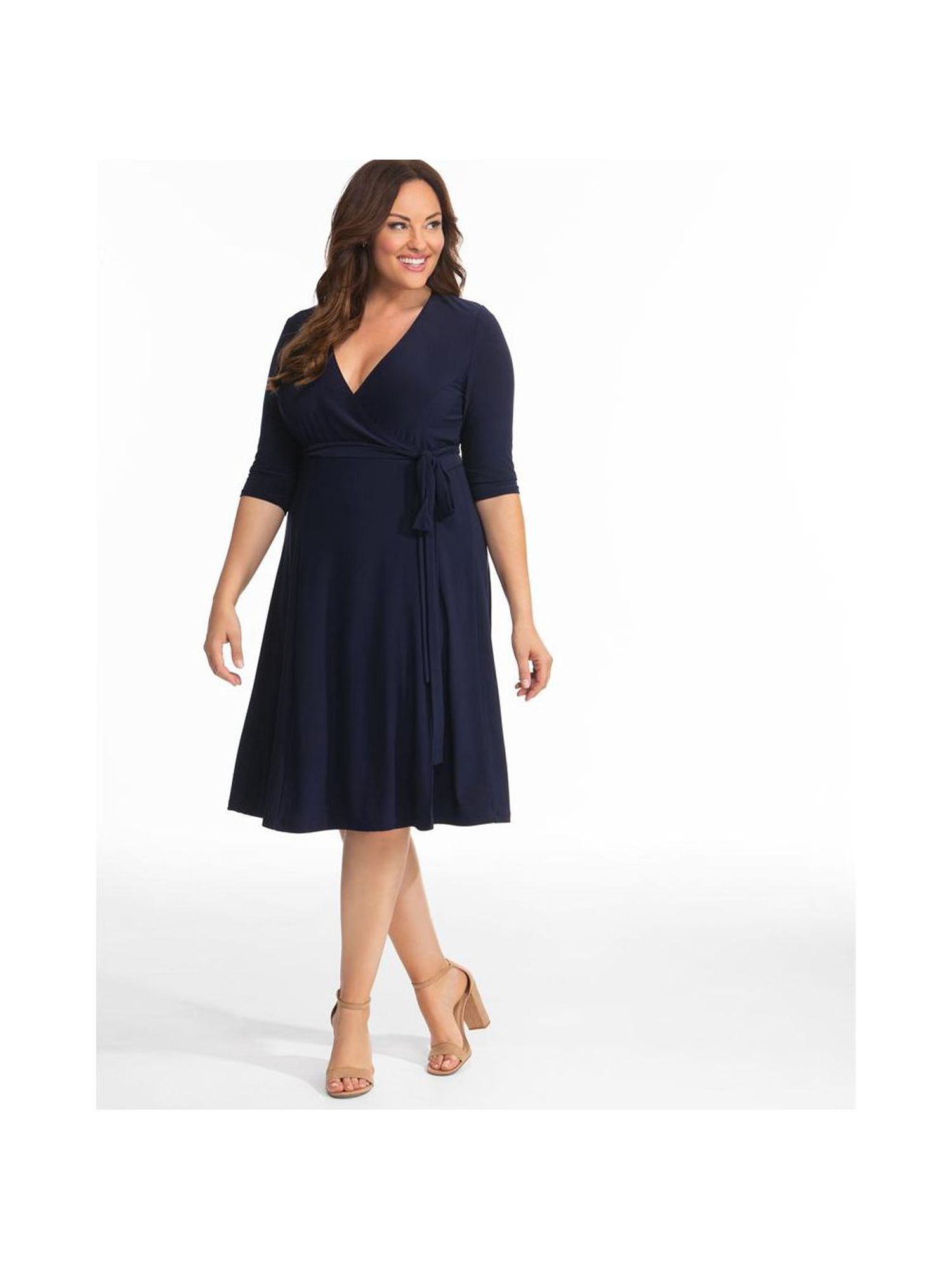 Elbow sleeve work dress cheap