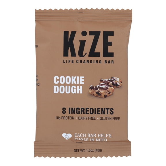 KIZE - Portable Raw Energy Snack Bar - 1.5 oz, Case of 10