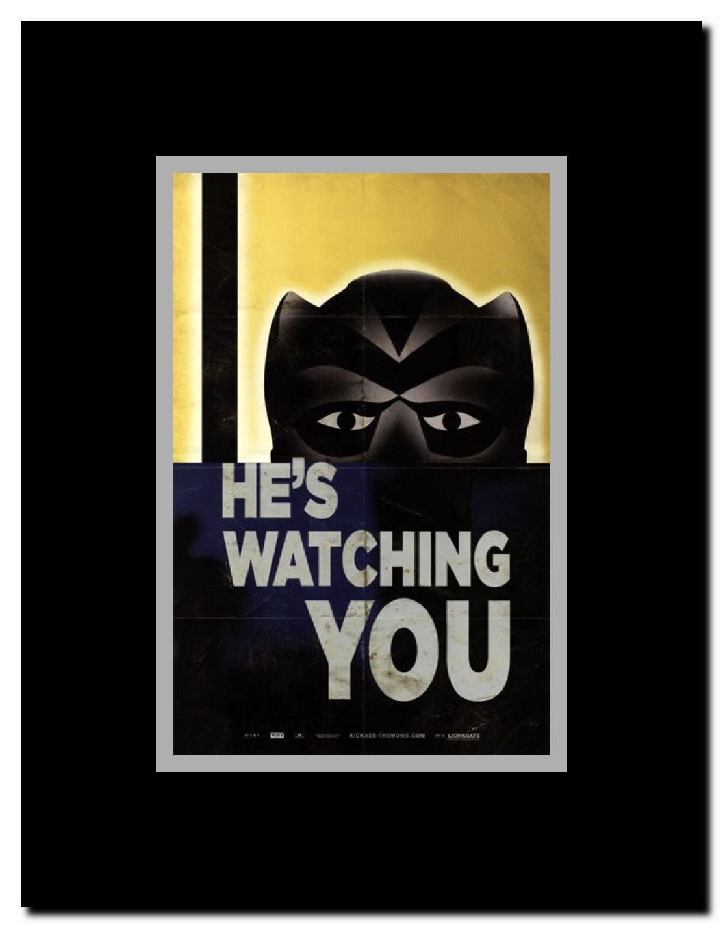 KIckass He's Watching You -Style Framed Movie Poster