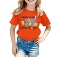 thumbnail image 1 of KIds Back to School Shirt Short Sleeve Round Neck Tee Graphic Casual Summer Top for Daily Wear, 1 of 3