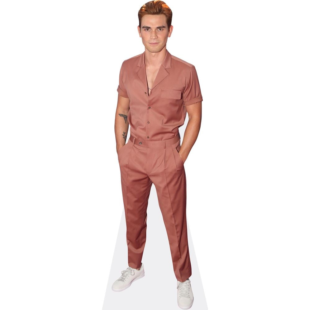 KJ Apa (Pink Suit) Lifesize Cardboard Cutout Standee - Walmart.com