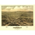 thumbnail image 1 of KJA Posters  Vintage Map of Jacksonville Oregon 1883 Jackson County Poster Print 18 x 24, 1 of 1