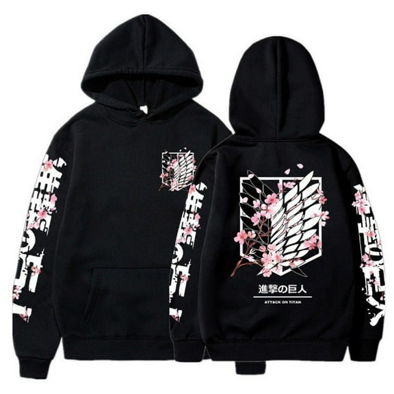 KJCEWSTX Anime Attack on Titan Printed Sweatshirt Unisex Hoodie Sweater Cosplay Men Women Long Sleeve Pullover