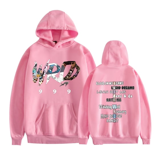 KJCEWSTX New Juice Hoodie Wrld 999 Hip Hop Street Pullover Rapper Casual Sweatshirt