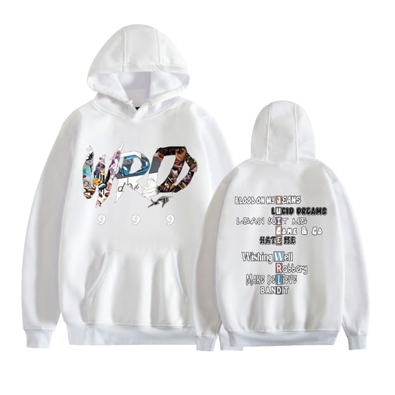 KJCEWSTX New Juice Hoodie Wrld 999 Hip Hop Street Pullover Rapper Casual Sweatshirt