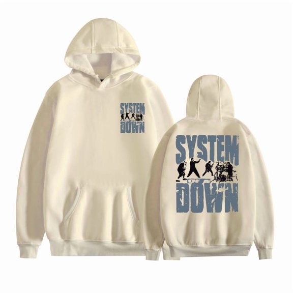 KJCEWSTX Rock Band System of A Down Hoodie Iconic Band Artwork Cozy Pullover for Rock Fans
