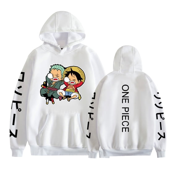 KJCEWSTX Roronoa Zoro Pattern Pullover Anime Hoodie Long Sleeve Sweatshirt Unisex XS-3XL