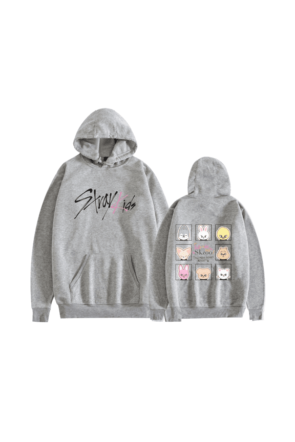 Stray Kids Tour Merch Hoodie New Logo Felix Hyunjin Fashion Cool Hoodie Sweatshirt for Men and Women Long Sleeve