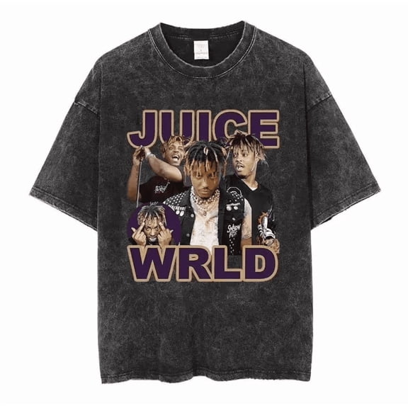 KJCEWSTX Street Cotton Vintage Hip Hop Rapper Juice Wrld Shirt Clothing Graphic T Shirts Men Oversized Loose