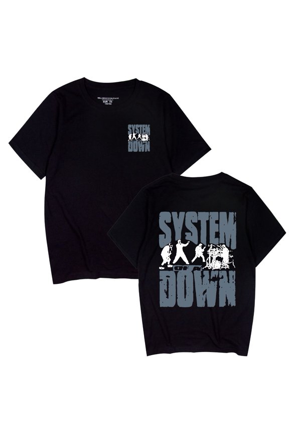 System of A Down T-shirts Metal Rock System Band Men Women Streetwear Short Sleeve Oversized T-shirt