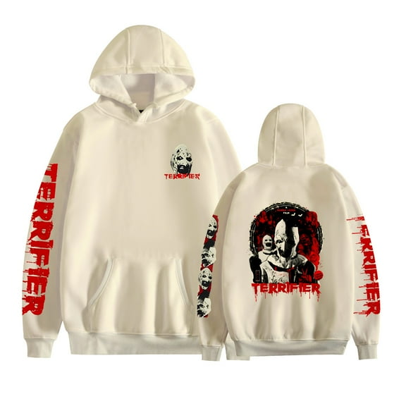 KJCEWSTX Terrifier Merchandise Hoodie Movie Streetwear Print Mens Womens Fashion Casual Sweatshirts
