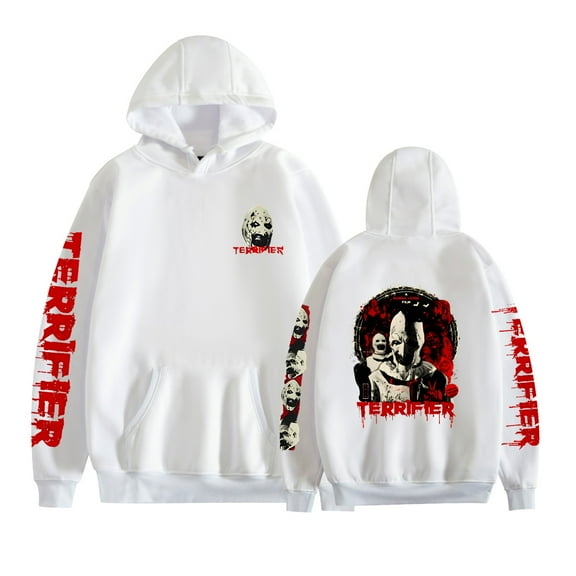 KJCEWSTX Terrifier Merchandise Hoodie Movie Streetwear Print Mens Womens Fashion Casual Sweatshirts