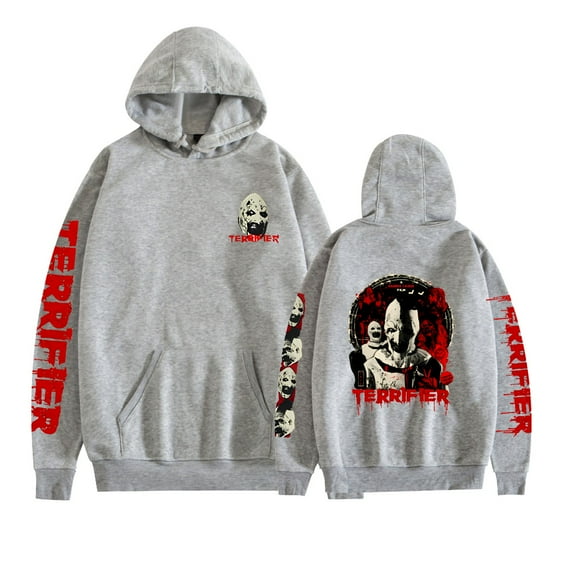 KJCEWSTX Terrifier Merchandise Hoodie Movie Streetwear Print Mens Womens Fashion Casual Sweatshirts