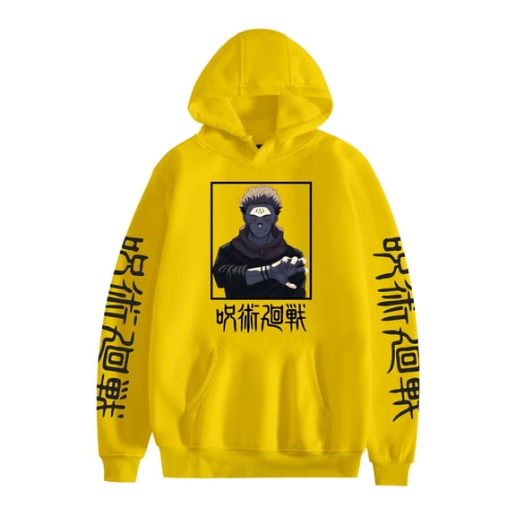 KJCEWSTX Unisex Jujutsu Anime Hoodie Long Sleeves Gojo Satoru Print Sweatshirt Cosplay Hoody Sizes XS-3XL