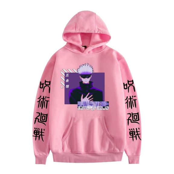 KJCEWSTX Unisex Jujutsu Anime Hoodie Long Sleeves Gojo Satoru Print Sweatshirt Pullover Sizes XS-3XL