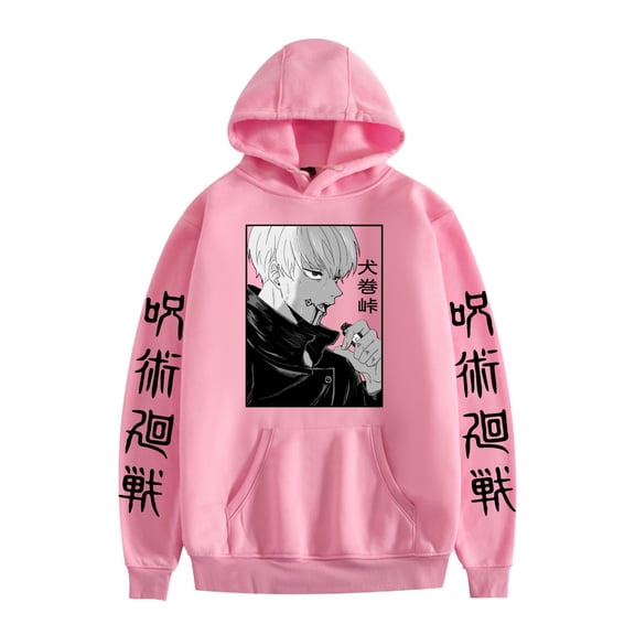 KJCEWSTX Unisex Jujutsu Anime Hoodie Long Sleeves Gojo Satoru Print Sweatshirt Pullover Sizes XS-3XL