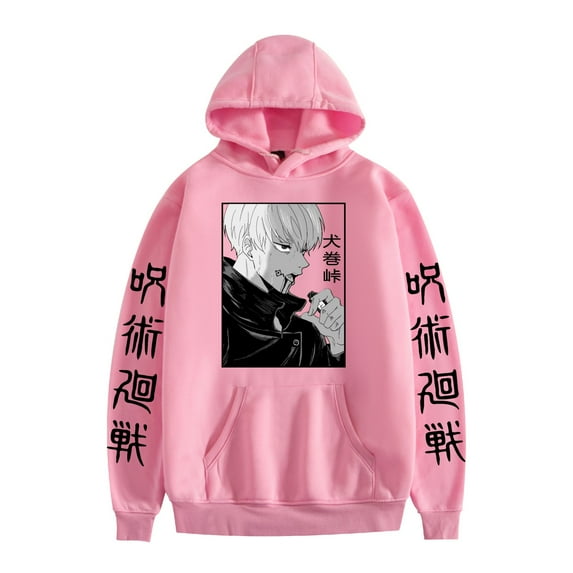 KJCEWSTX Unisex Jujutsu Anime Hoodie Long Sleeves Gojo Satoru Print Sweatshirt Pullover Sizes XS-3XL