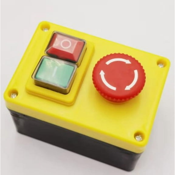 KJD17B/120V Emergency Stop,Red Green Momentary Push Button Switch Station