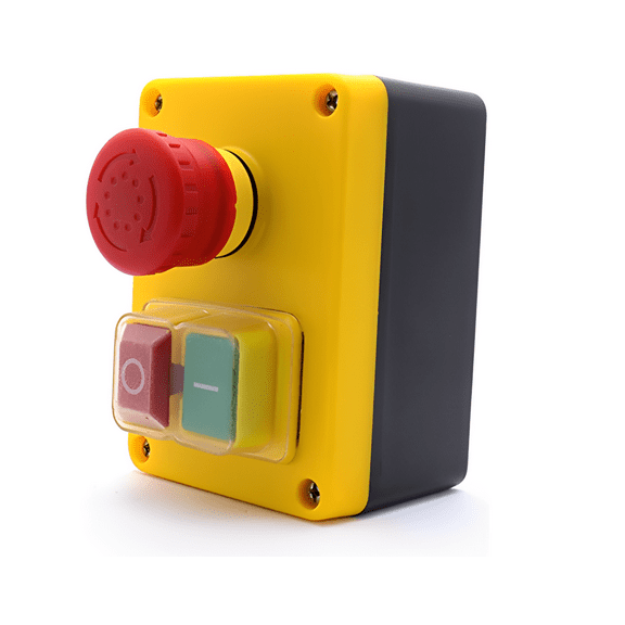 KJD17B/120V Emergency Stop,Red Green Momentary Push Button Switch Station