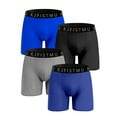 thumbnail image 1 of KJFISTMU Four-Pack Basic Solid Color Men's Boxer Briefs - Comfortable and Soft (4 pieces), 1 of 8