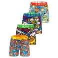 thumbnail image 1 of KJFISTMU Ultra-Soft Street Style Printed Men's Boxer Briefs Set - Novel Waistband Series - Four-Piece Set, 1 of 9