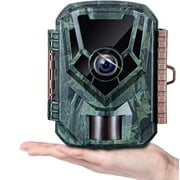 KJK Trail Camera 36MP 2.7K, Mini Game Camera with Night Vision 0.1s Trigger Time Motion Activated 130°Wide-Angle, Waterproof Trail Cam, Hunting Camera Body Only