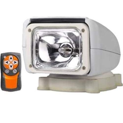 HSL30 Halogen Searchlight w/Wireless Remote, MFG# HSL30, white, IP68 waterproof, 30,000 candela, 360 degree rotatation,
